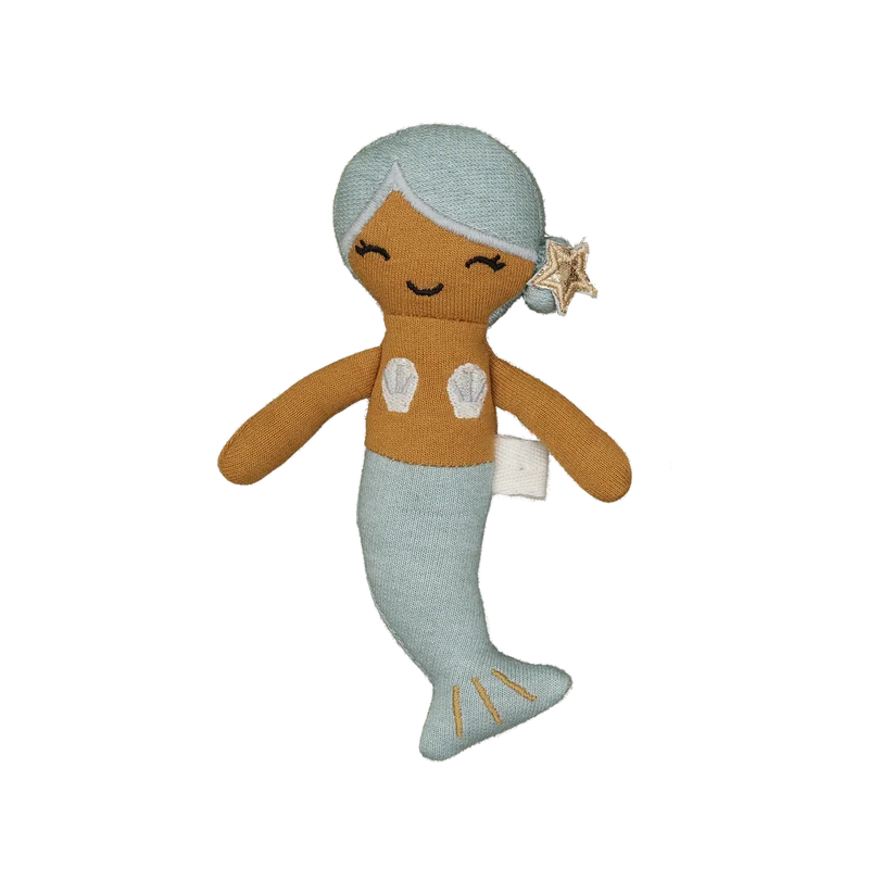 Dolls with Built - in LED Lights and Glow - in - the - Dark AccessoriesPocket Friend | Mermaid | Blue