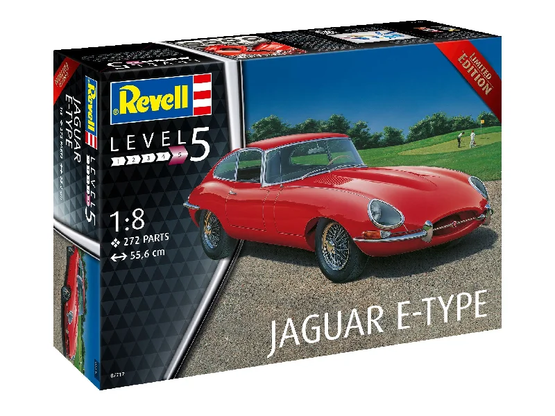 Battery - Powered Miniature Train for Indoor Home Layouts with Sound EffectsRevell 07717 1:8 Jaguar E-Type Battery - Powered Miniature Train for Indoor Home Layouts with Sound EffectsRevell 07717 1:8 Jaguar E-Type