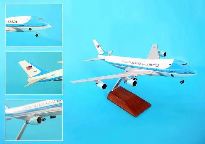 Eco - Friendly Solid Wood Robot Models Toys for STEM - Inspired KidsAIR FORCE ONE VC25 1/200 W/GEAR and WOOD STAND