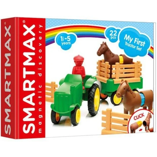 Hand - Painted Wooden Educational Toys in a Historical and Cultural ThemeSmartMax My First Tractor Set