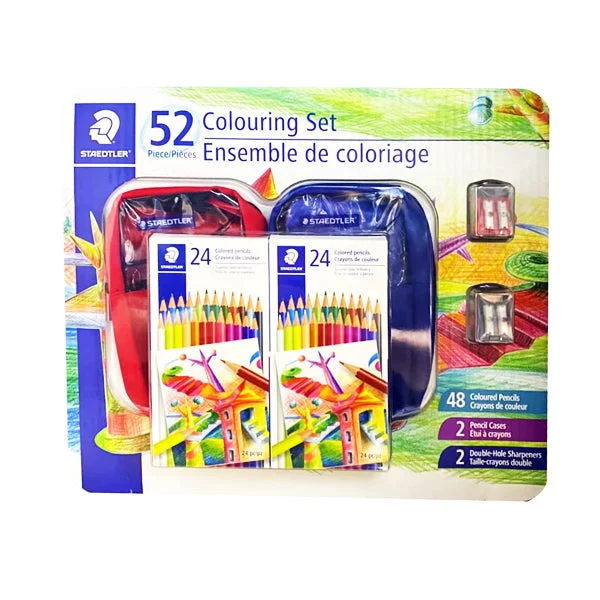 Eco - Friendly Solid Wood Educational Toys with Shape - Sorting Features for 1 - 3 Year OldsStaedtler 52 Coloring Set, 48 Colored Pencils - 2 x 24 Colored Pencil Set, 2 Nylon Pencil Cases, 2 Double Hole Sharpeners Eco - Friendly Solid Wood Educational Toys with Shape - Sorting Features for 1 - 3 Year OldsStaedtler 52 Coloring Set, 48 Colored Pencils - 2 x 24 Colored Pencil Set, 2 Nylon Pencil Cases, 2 Double Hole Sharpeners