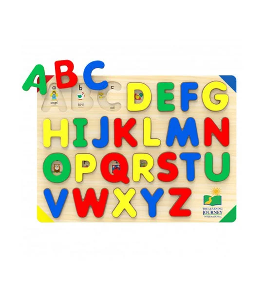Hand - Sanded Wooden Educational Toys for Safe Exploration by PreschoolersLift & Learn - ABC Puzzle Hand - Sanded Wooden Educational Toys for Safe Exploration by PreschoolersLift & Learn - ABC Puzzle