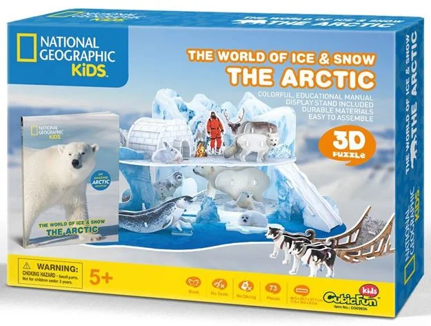 Eco - Conscious Solid Wood Educational Toys with a Social - Skills Development GameThe world of Ice and Snow The Artic 3D Puzzle