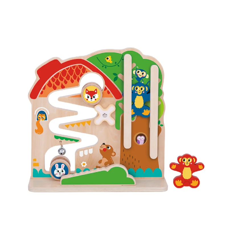 Natural Wood Educational Toys with a Construction and Engineering Play SetTooky Toy 2 In 1 Activity Ball Track Natural Wood Educational Toys with a Construction and Engineering Play SetTooky Toy 2 In 1 Activity Ball Track
