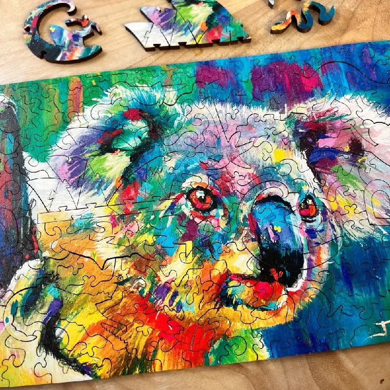Eco - Friendly Solid Wood Educational Toys with Shape - Sorting Features for 1 - 3 Year OldsTwigg Jigsaw Puzzles Cuddly Koala - 168 Pieces Eco - Friendly Solid Wood Educational Toys with Shape - Sorting Features for 1 - 3 Year OldsTwigg Jigsaw Puzzles Cuddly Koala - 168 Pieces