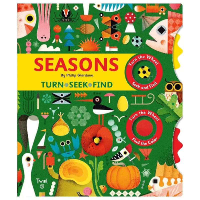 Natural Wood Early Learning Educational Toys for Toddlers' Cognitive DevelopmentTwirl, Seek & Find Book - Seasons Natural Wood Early Learning Educational Toys for Toddlers' Cognitive DevelopmentTwirl, Seek & Find Book - Seasons