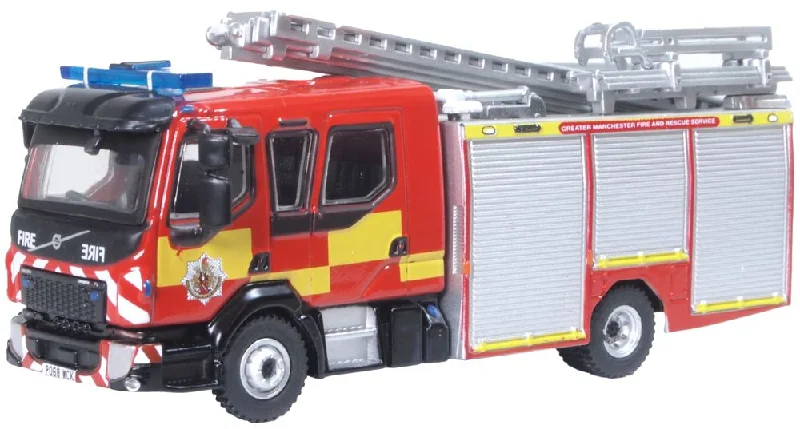 Remote - Controlled Boat with a High - Performance Motor for Water RacingModel of the Greater Manchester F & R Service Volvo FL Emergency One Pump by Oxford at 1:76 scale.