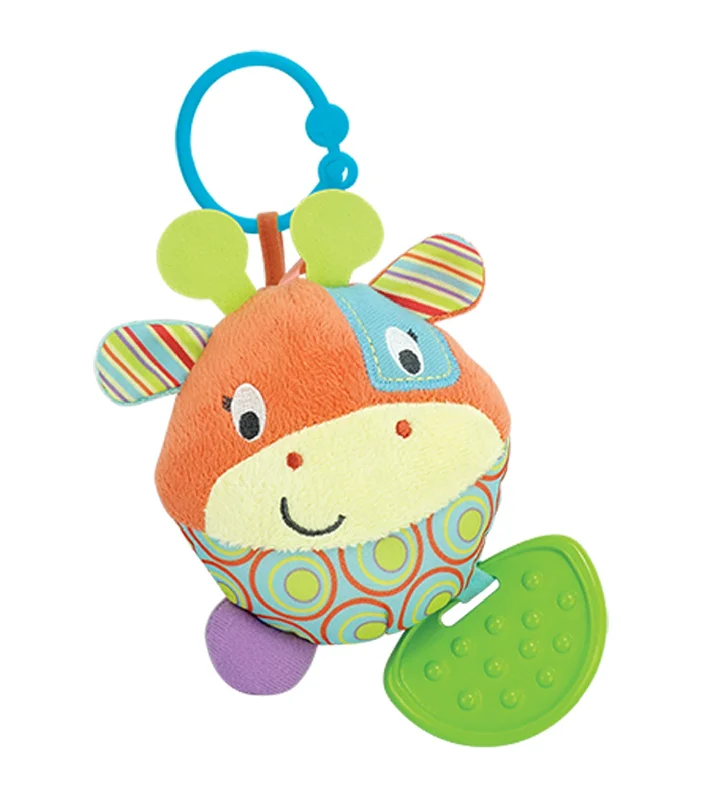 Eco - Friendly Solid Wood Educational Toys with Shape - Sorting Features for 1 - 3 Year OldsRound Patch the Giraffe Teether Rattle Eco - Friendly Solid Wood Educational Toys with Shape - Sorting Features for 1 - 3 Year OldsRound Patch the Giraffe Teether Rattle