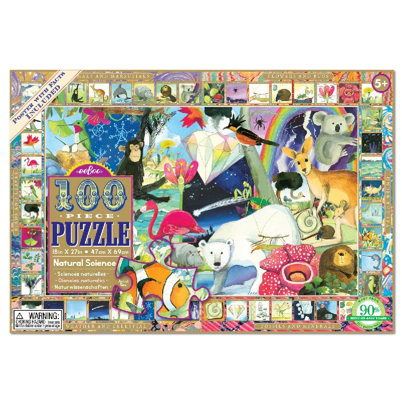 Puzzle - in - a - Box Wooden Puzzles with a Pirate Theme for Travelers' Entertainment100 Piece Natural Science Puzzle by Eeboo Puzzle - in - a - Box Wooden Puzzles with a Pirate Theme for Travelers' Entertainment100 Piece Natural Science Puzzle by Eeboo