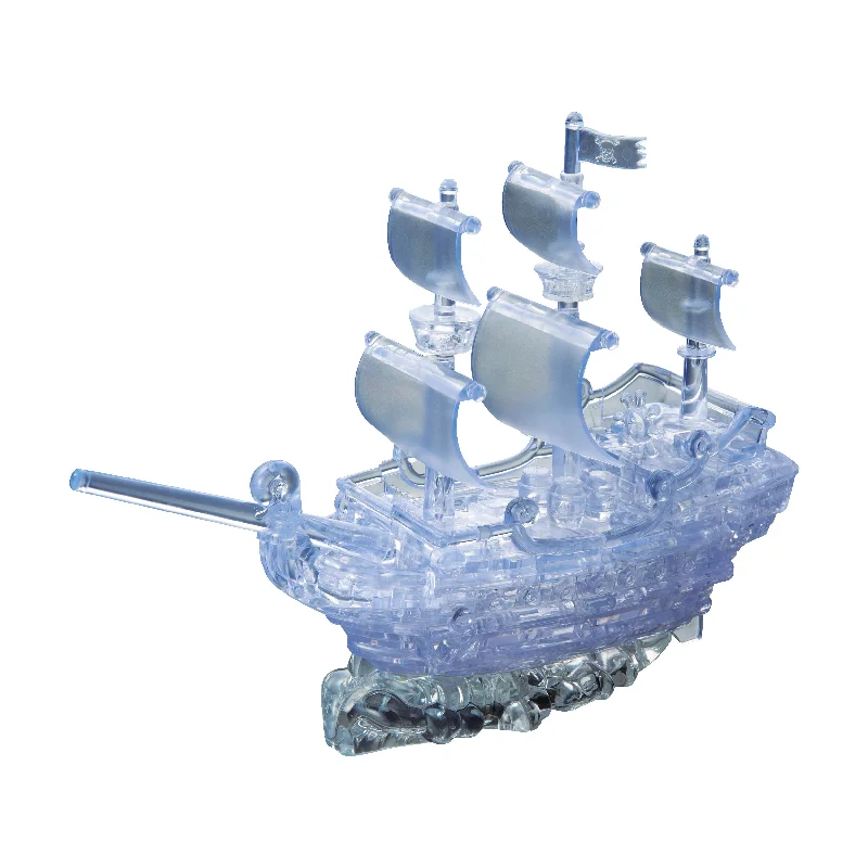 3D Crystal Puzzle - Pirate Ship: 101 Pcs