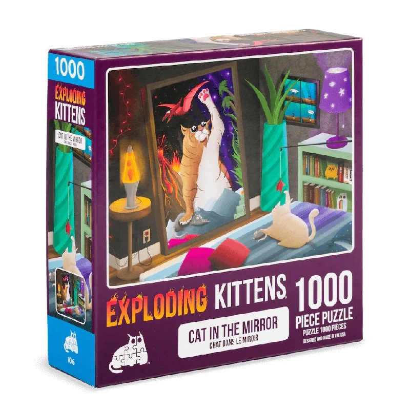 Cat in the Mirror (1000 pcs)Jigsaw Puzzle