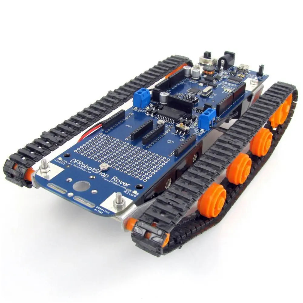Assembled - Kit Wooden Robots with a Space Exploration Theme for Science EnthusiastsDFRobotShop Rover V2 - Arduino Compatible Tracked Robot (+ LiPo) Assembled - Kit Wooden Robots with a Space Exploration Theme for Science EnthusiastsDFRobotShop Rover V2 - Arduino Compatible Tracked Robot (+ LiPo)