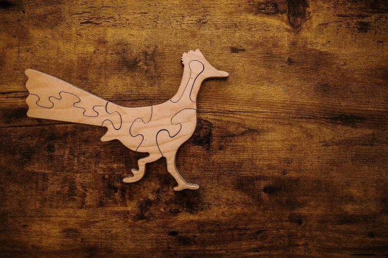 Scented Wooden Puzzles with a Fresh Pine Aroma for a Sensory ExperienceDouble-Sided Roadrunner Puzzle