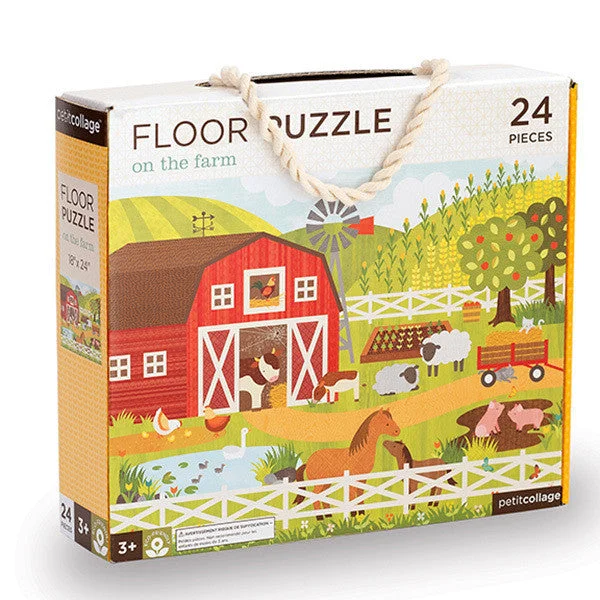 Petit Collage - On the Farm 24pc Floor Puzzle