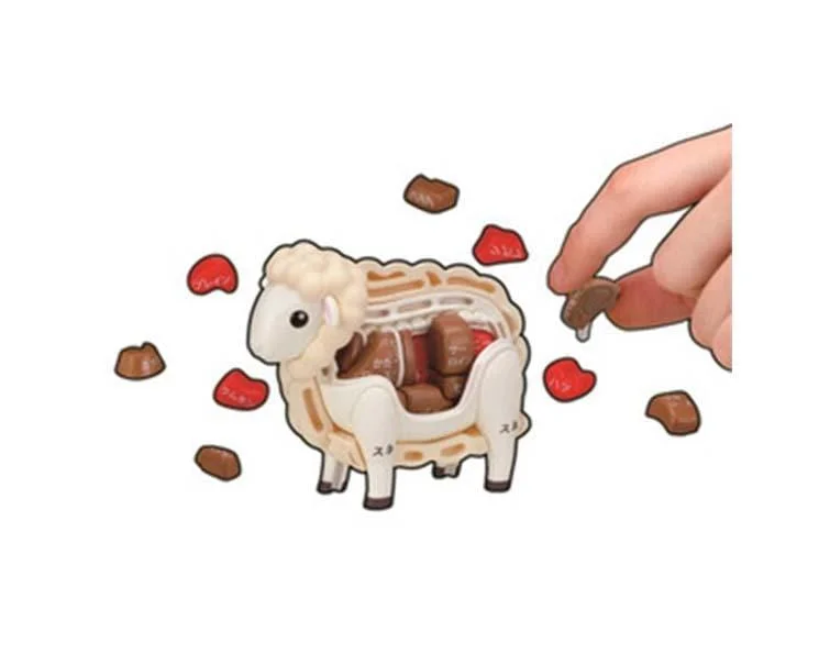 Eco - Friendly Sustainable Wooden Puzzles in Animal Shapes for Environment - Conscious ParentsIttougai Meat Puzzle: Lamb