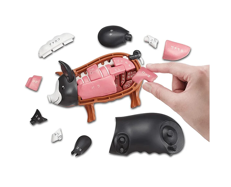 Puzzle - in - a - Box Wooden Puzzles with a Pirate Theme for Travelers' EntertainmentIttougai Meat Puzzle: Pig