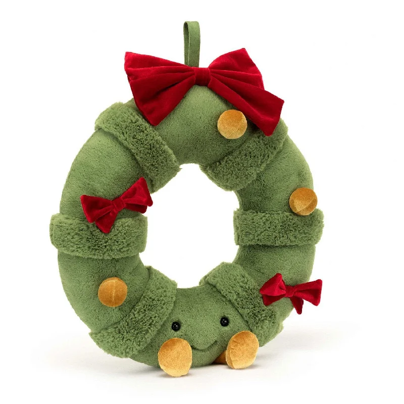 Giant Plush Teddy Bears with Soft Fur for Bedroom DecorationJellycat Amuseable Decorated Christmas Wreath Giant Plush Teddy Bears with Soft Fur for Bedroom DecorationJellycat Amuseable Decorated Christmas Wreath