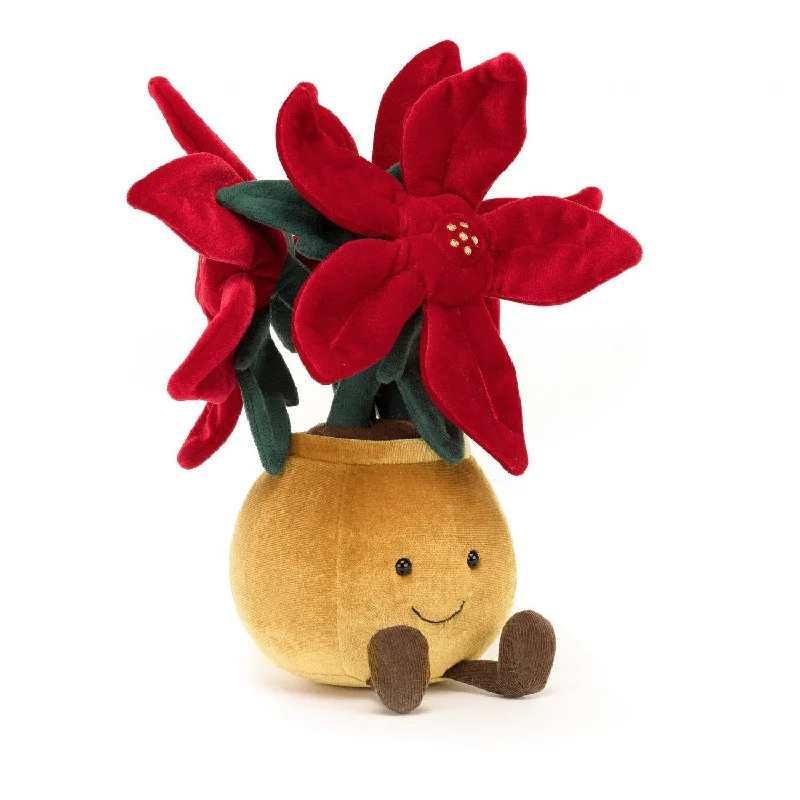 Plush Safari Animal Toys with a Lion, Giraffe, and Zebra for Preschool LearningJellycat Amuseable Poinsettia Plush Safari Animal Toys with a Lion, Giraffe, and Zebra for Preschool LearningJellycat Amuseable Poinsettia