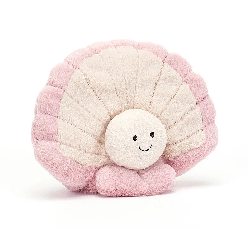 Plush Dinosaur Toys with Movable Limbs for Kids' Pretend PlayJellycat Clemmie Clam