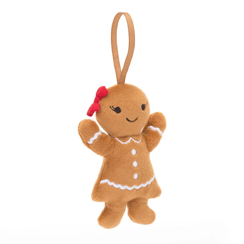 Plush Pirate Toys with Hook Hands and Bandanas for Adventure - Themed PlayFestive Folly Hanging Decoration - Gingerbread Ruby