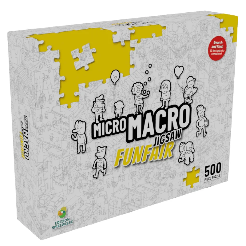 Puzzle - Challenge - Card - Attached Wooden Puzzles with a Sports Theme for Competitive PlayersMicroMacro Jigsaw: The Funfair (500 Pieces)