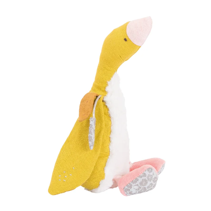 Musical Plush Penguins that Sing for Toddler EntertainmentMoulin Roty Le Voyage D'olga, Bambou The Mustard Yellow Goose with High Grade French Fabrics 23cm Musical Plush Penguins that Sing for Toddler EntertainmentMoulin Roty Le Voyage D'olga, Bambou The Mustard Yellow Goose with High Grade French Fabrics 23cm