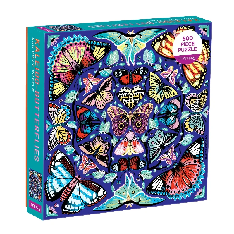 Mudpuppy 500 Pc Puzzle - Kaleido Butterflies