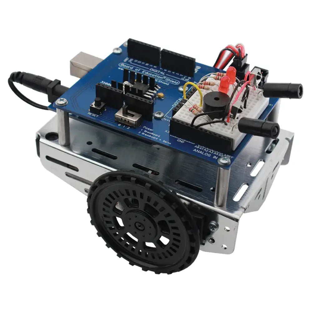 Small - Sized Wooden Robots with Animal - Shaped Bodies for Children's PlayroomsParallax Boe-Bot Robotics Shield Kit for Arduino (with Arduino) Small - Sized Wooden Robots with Animal - Shaped Bodies for Children's PlayroomsParallax Boe-Bot Robotics Shield Kit for Arduino (with Arduino)