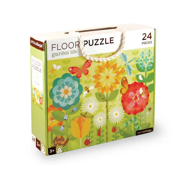 Petit Collage - Floor Puzzle - Garden Life