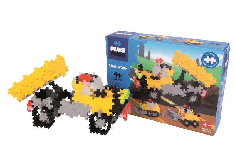 Plus Plus Puzzles - Basic - 3 in 1 - Roadwork - 220 Pcs