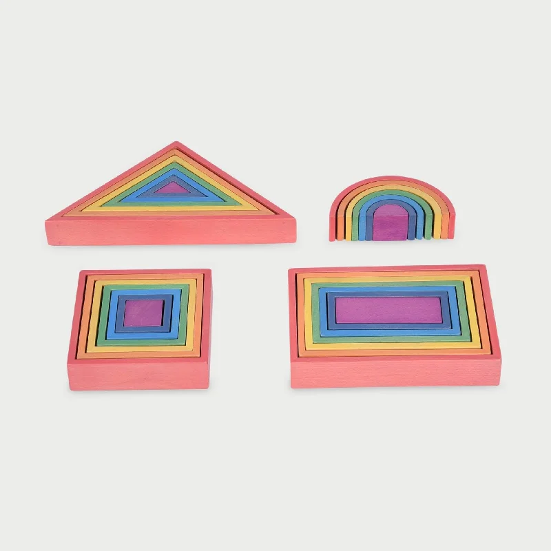 Puzzle - Swapable Wooden Puzzles with a Circus Theme for Community ExchangesRainbow Architect Set Puzzle - Swapable Wooden Puzzles with a Circus Theme for Community ExchangesRainbow Architect Set