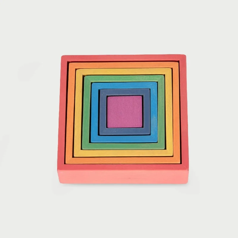 Puzzle - Mat Included Wooden Puzzles with a Botanical Garden Theme for Comfortable AssemblyRainbow Architect Squares Puzzle - Mat Included Wooden Puzzles with a Botanical Garden Theme for Comfortable AssemblyRainbow Architect Squares