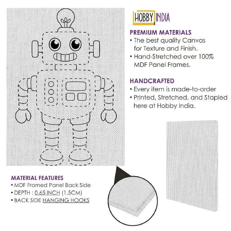 DIY Wooden Educational Robots for Kids' Science Learning at HomeRobot DIY Canvas Base for Painting DIY Wooden Educational Robots for Kids' Science Learning at HomeRobot DIY Canvas Base for Painting