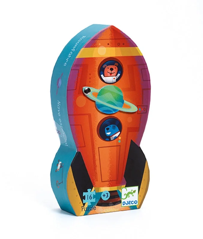 Spaceship 16pc Silhouette Puzzle
