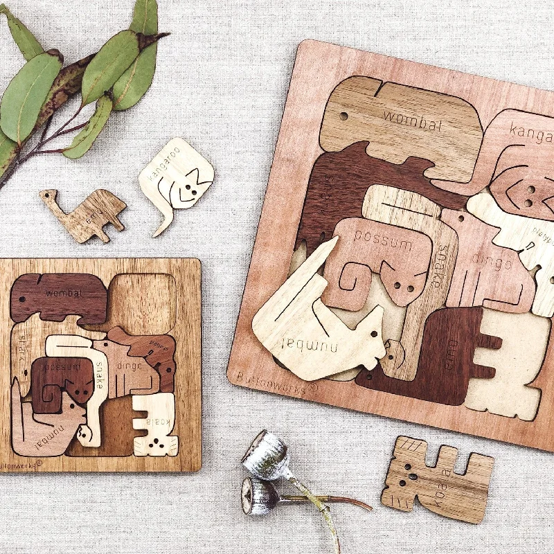 Wooden Square Animal Puzzle