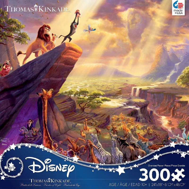 Waterproof Wooden Puzzles with Underwater Scene Designs for Poolside or Beach PlayThomas Kinkade Disney Dreams <br>300 Piece Puzzle <br> Lion King