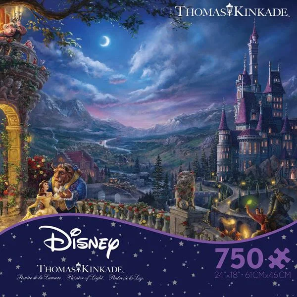 3D Wooden Puzzles of Historic Buildings with Intricate Details for Puzzle CollectorsThomas Kinkade Disney Dreams <br>750 Piece Puzzle <br> Beauty and the Beast Dancing in the Moonlight